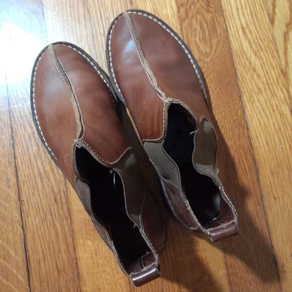 Women's Cole Haan Dark Brown Leather Pull On Chelsea Boots Sz 9M - Picture 6 of 8